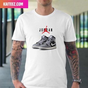 Nike US Wmns Air Jordan 1 Mid Cement Grey Fashion T-Shirt