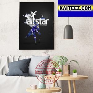 Nikita Kucherov 2023 NHL All Star For Tampa Bay Lightning Art Decor Poster Canvas