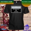 No trespassing protected by Los Angeles Rams defense T-shirt