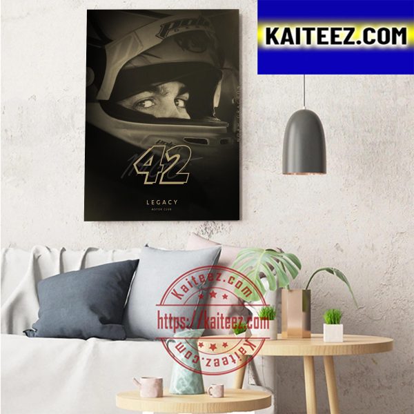 Noah Gragson 42 Legacy Motor Club Art Decor Poster Canvas