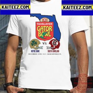 Notre Dame Vs South Carolina 2022 Taxslayer Gator Bowl Vintage T-Shirt
