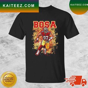 Number 97 Nick Bosa American Football Pro Player Signature T-Shirt