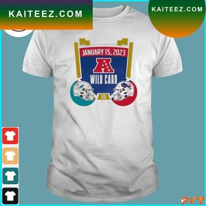 Official 2023 Buffalo Bills vs Dolphins AFC playoffs wild card round matchup T-shirt