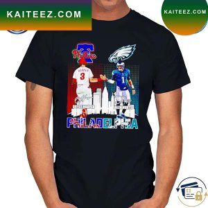 Official Bryce Harper and jalen Hurts Philadelphia city of the champions 2023 T-shirt