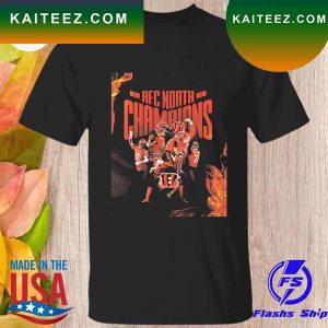 Official Cincinnati Bengals team 2022 AFC North Champions T-shirt