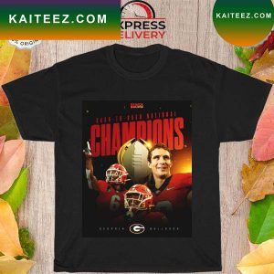 Official Georgia Bulldogs Back to back National Champions T-shirt