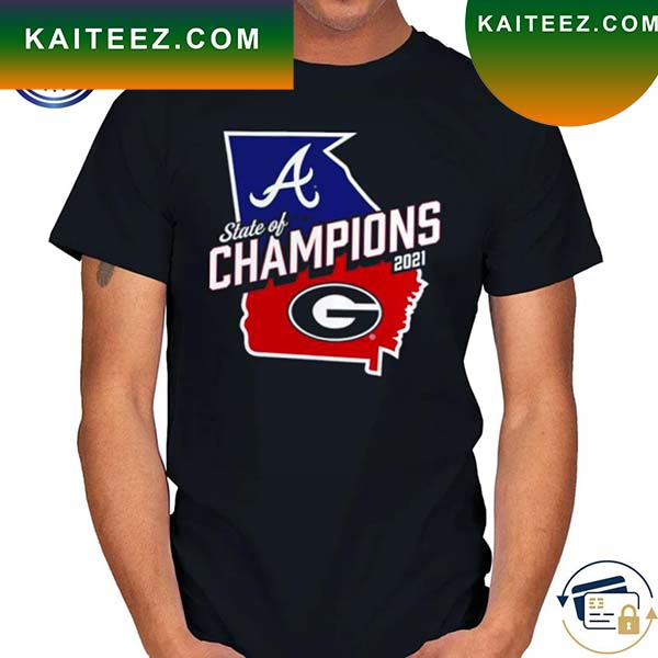 Georgia 2021 Champions UGA Bulldogs Braves Cele Shirt
