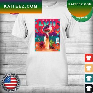 Official Kansas City Chiefs vs Philadelphia Eagles Super Bowl LVII Matchup poster T-shirt