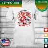 Official Kansas City Chiefs vs Philadelphia Eagles Super Bowl LVII Matchup poster T-shirt