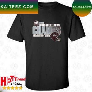 Official Mississippi State Bulldogs 2023 ReliaQuest Bowl Champions T-Shirt