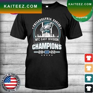 Official Philadelphia Eagles Skyline NFC East DIvision Champions 2022 T-shirt