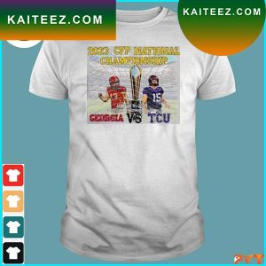 Official georgia Bulldogs vs tcu horned frog 2023 cfp national championship T-shirt