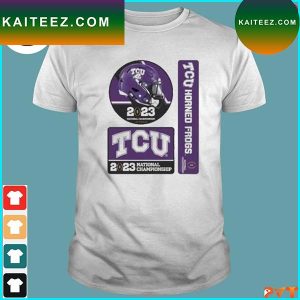 Official tcu horned frogs 2023 national championship los angeles T-shirt