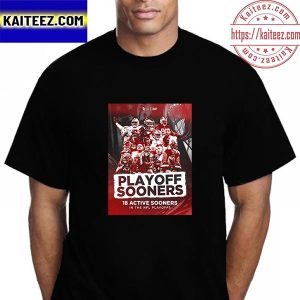 Oklahoma Sooners Football 18 Active Sooners In the NFL Playoffs Vintage T-Shirt