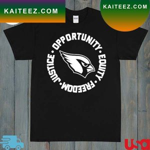 Opportunity Equity Freedom Justice Arizona Football T-Shirt