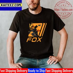 Orange Simple Smash Fox Vintage T-Shirt