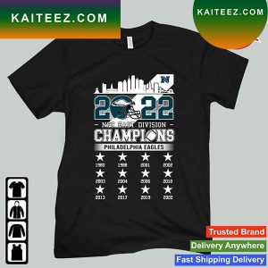 Original Philadelphia Eagles Skyline 2022 NFC East Division Champions T-Shirt