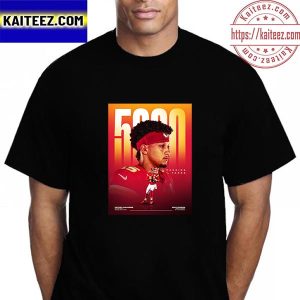 Patrick Mahomes II 5000 Passing Yards With Kansas City Chiefs Vintage T-Shirt