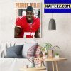 Patrick Mahomes II Is Most Combined Yards In A Single Season With Kansas City Chiefs NFL Art Decor Poster Canvas