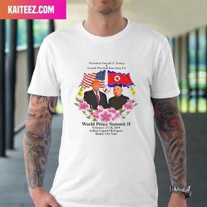 Peace And Friends World Peace Summit II President Donald Trump x Kim Jong Un Unique T-Shirt