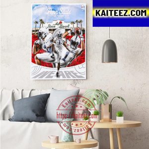 Penn State Football Vs Utah Utes Football In Rose Bowl Game Art Decor Poster Canvas