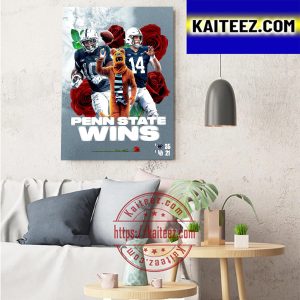 Penn State Football Wins The Rose Bowl Game Art Decor Poster Canvas