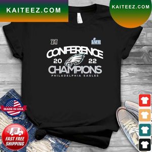 Philadelphia Eagles 2022 NFC Champions Shadow Cast T-Shirt