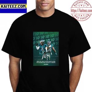 Philadelphia Eagles Four Players With Double-Digit Sacks Vintage T-Shirt