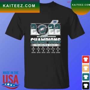 Philadelphia eagles 2022 nfc east division champions 1980 2022 T-shirt