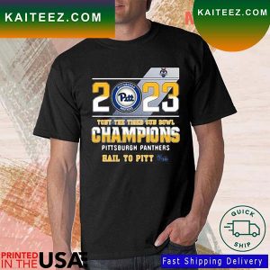 Pittsburgh Panthers 2023 Tony The Tiger Sun Bowl Champions Hail To Pitt T-Shirt