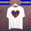 Pray For Damar Cincinnati Buffalo Heart Vintage T-Shirt