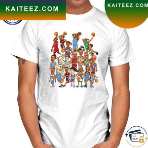 Premium 90s Basketball Guards Caricature Vintage T-Shirt