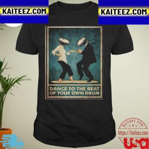 Pulp Fiction Dance To The Beat Drum Head Vintage T-Shirt