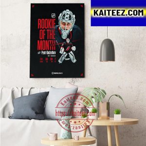 Pyotr Kochetkov Is NHL Rookie Of The Month For December With Carolina Hurricanes Art Decor Poster Canvas