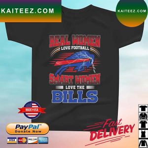 Real Women Love Football Smart Women Love The Buffalo Bills 2023 T-shirt