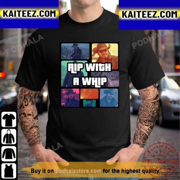 Rip With A Whip Video Game Style Funny Meme Vintage T-Shirt