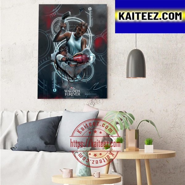 Riri Williams In Marvel Studios Black Panther Wakanda Forever Art Decor Poster Canvas