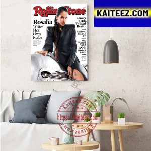 Rosalia 2022 Best Albums In Motomami On Rolling Stone January Cover Art Decor Poster Canvas