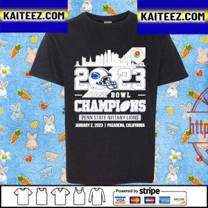 Rose Bowl Game Champions Penn State Nittany Lions Skyline 2023 Vintage T-Shirt