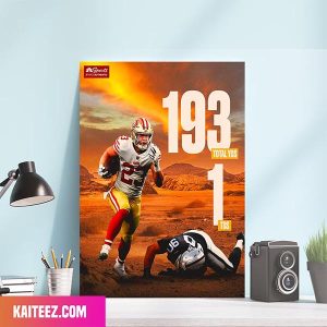 San Francisco 49ers 9-1 Points 1K Rushing Yards 10 Plus Touchdowns Home Decorations Poster-Canvas
