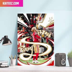 San Francisco 49ers Brock Purdy Playoffs Home Decor Canvas-Poster