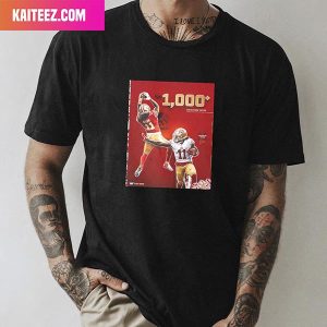 San Francisco 49ers NFL Team Congratulations 1K Receiving Yards Fan Gifts T-Shirt