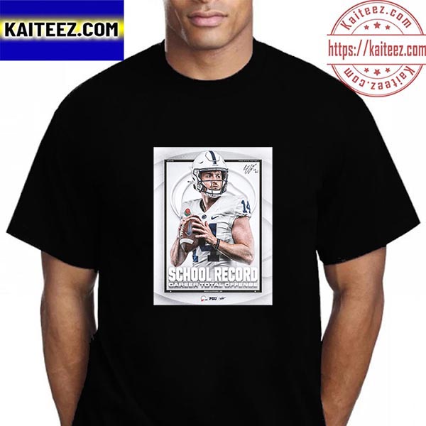 Sean Clifford School Record Career Total Offense With Penn State Football In Rose Bowl Game Vintage T-Shirt Sean Clifford School Record Career Total Offense With Penn State Football In Rose Bowl Game Vintage T-Shirt