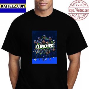 Seattle Seahawks Clinched NFL Playoffs Vintage T-Shirt