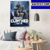 Seattle Seahawks Clinched NFL Playoffs Art Decor Poster Canvas