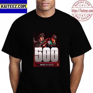 Shayne Gostisbehere 500 Career NHL Games For Arizona Coyotes Vintage T-shirt