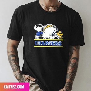 Snoopy x Woodstock Los Angeles Chargers Unique T-Shirt