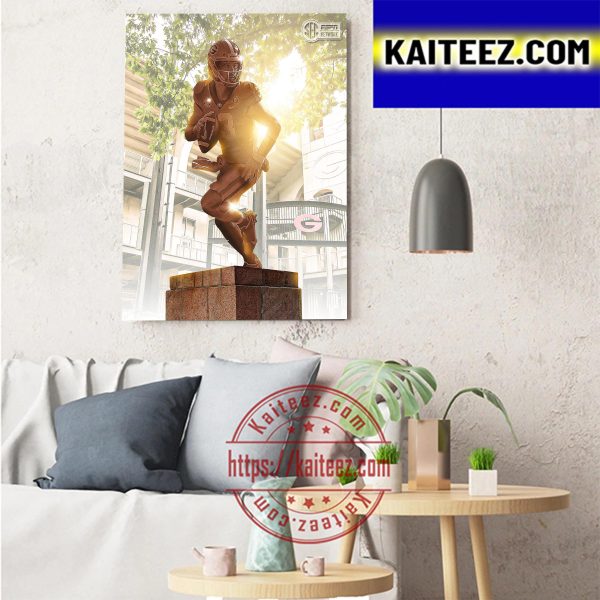 Stetson Bennett Of Georgia Football In National Championship Art Decor Poster Canvas