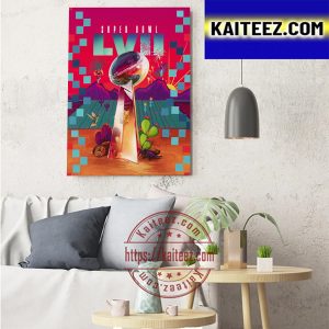 Super Bowl LVII Official Poster Art Decor Poster Canvas