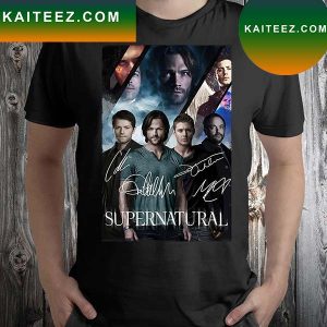 Supernatural Characters Signatures 2023 T-shirt